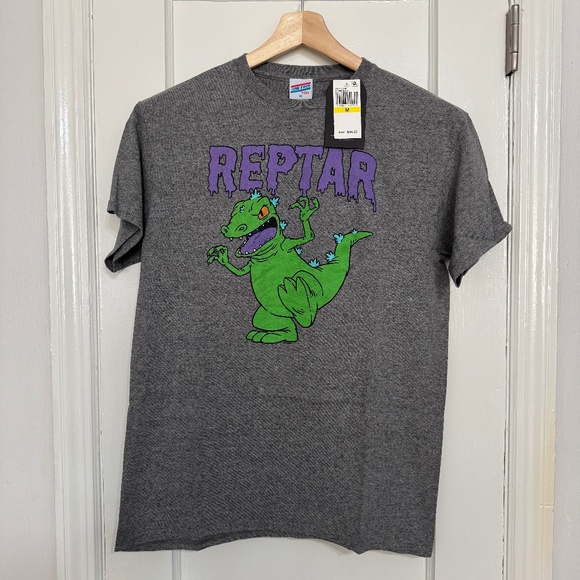 Junk Food Clothing Men's Reptar T-Shirt | Size: M | Color: Gray - Picture 1 of 3